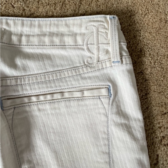 ✨VINTAGE Juicy Jean Couture Cream Relaxed Skinny - Picture 4 of 8